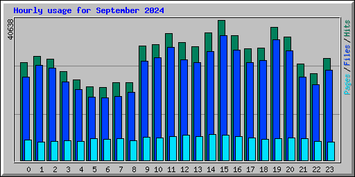Hourly usage for September 2024
