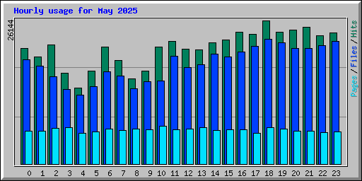 Hourly usage for May 2025
